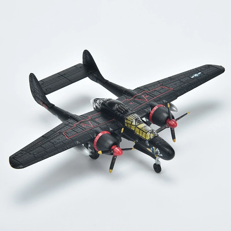 1/144 Scale P-61 Black Widow Reconnaissance Aircraft Model,Simulation Static Metal Plane Model For Collection Decoration