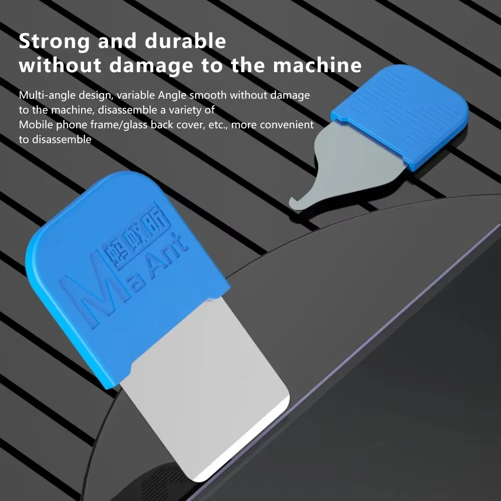 Maant MY-118 Ultra Thin Metal Steel เครื่องมือเปิดกาวกําจัดชุดใบมีดความแข็งสูงหน้าจอแยกเปิด Pry ใบมีดเครื่องมือ