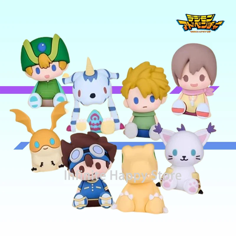 

В наличии Bandai Potepotte-R аниме Digimon Yagami Taichi Tailmon Gabumon, оригинальная модель, коллекционное украшение