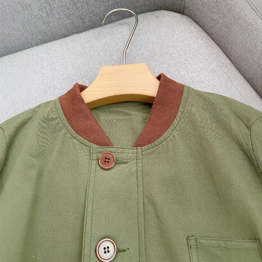 2025 가을 자수 야구 점퍼 여성 빈티지 워크웨어 코트 패셔너블 다용도 재킷