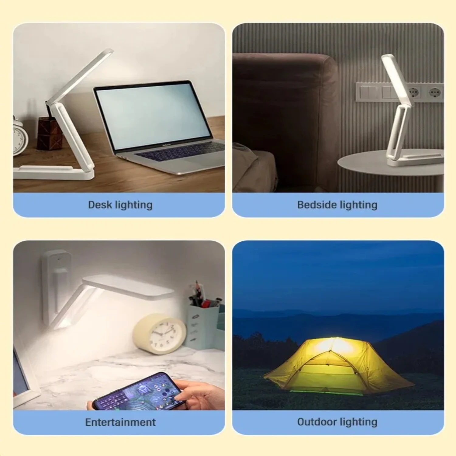 New Convenient Dimmable Foldable LED Reading Desk Lamp with Remote Control - Perfect for Comfortable Lighting in Office, Study, 