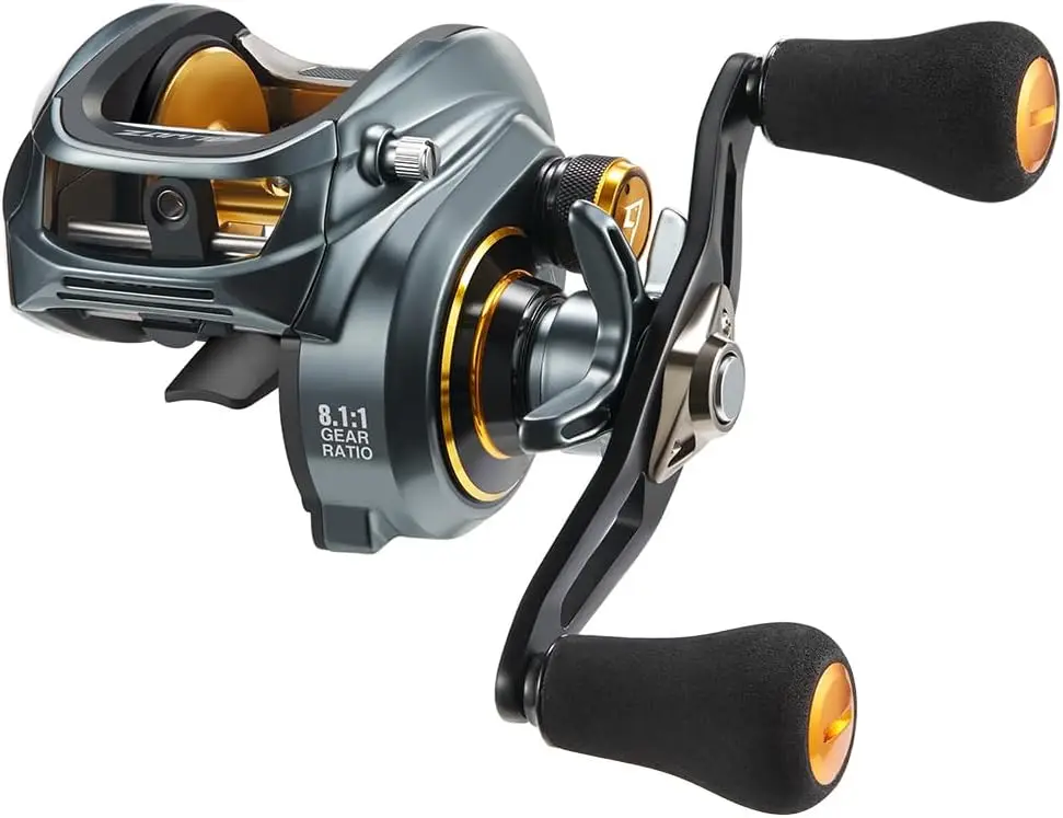 

300 Size Aluminum Frame Baitcasting Reel, 33Lbs Max Drag, Freshwater & Saltwater Low Profile Casting Reel for Musky, Available