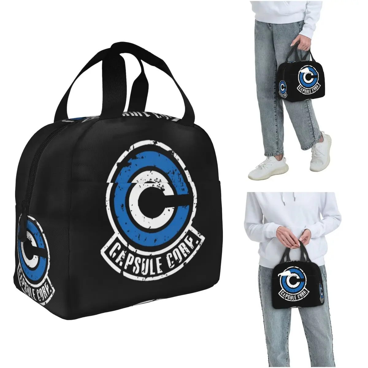 

Capsule Corp Insulated Lunch Bag for Women Office Cooler Thermal Food Box Tote Portable Lunch Boxes Container