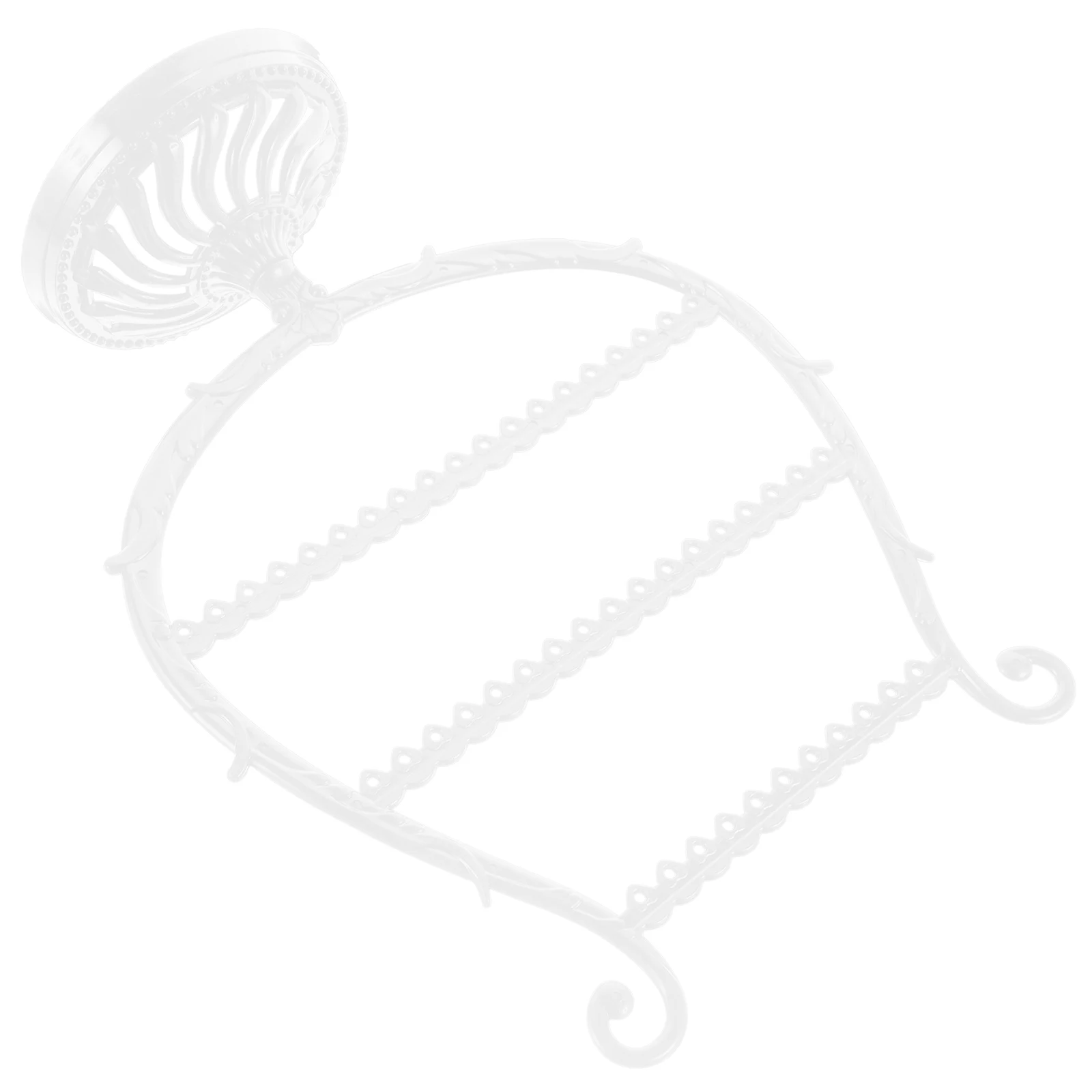 Jewelry Display Earring Tower Rack White Necklace ganizer Earring Holder Bracelet Tower Rack Storage Solution for Girls