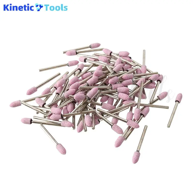 

100pcs/set Drill Grinding Head Tool Assorted Ceramic Mounted Point For Dremel Mini Drill Rotary Tools Abrasive Mounted Stone 6mm