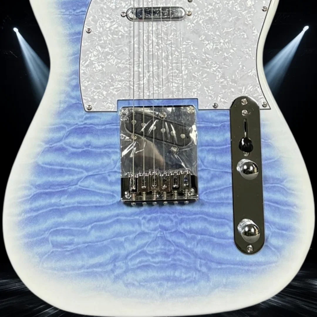

Free Shipping 39-Inch Picks Blue TLE Maple Fingerboard Mahogany Body Electric Guitars 6 Strings 22 Frets Special Custom Edition