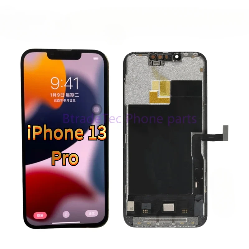 

Для iPhone 13 pro мягкий OLED сенсорный экран в сборе, замена дигитайзера