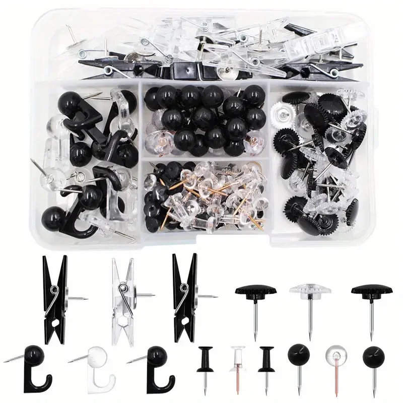 Multifunction Push Pin Set Combination Decorative Cork Board Pin Photo Wall Decoration Map Marking Office School DIY Accessories