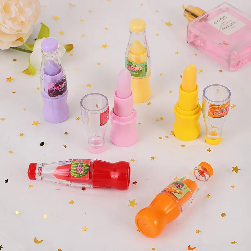 24pcs Drink BottleThemed Lip Balm Long Lasting Moisturizing and Anti Cracking Color Changing Lip Balm Girls Party Gifts