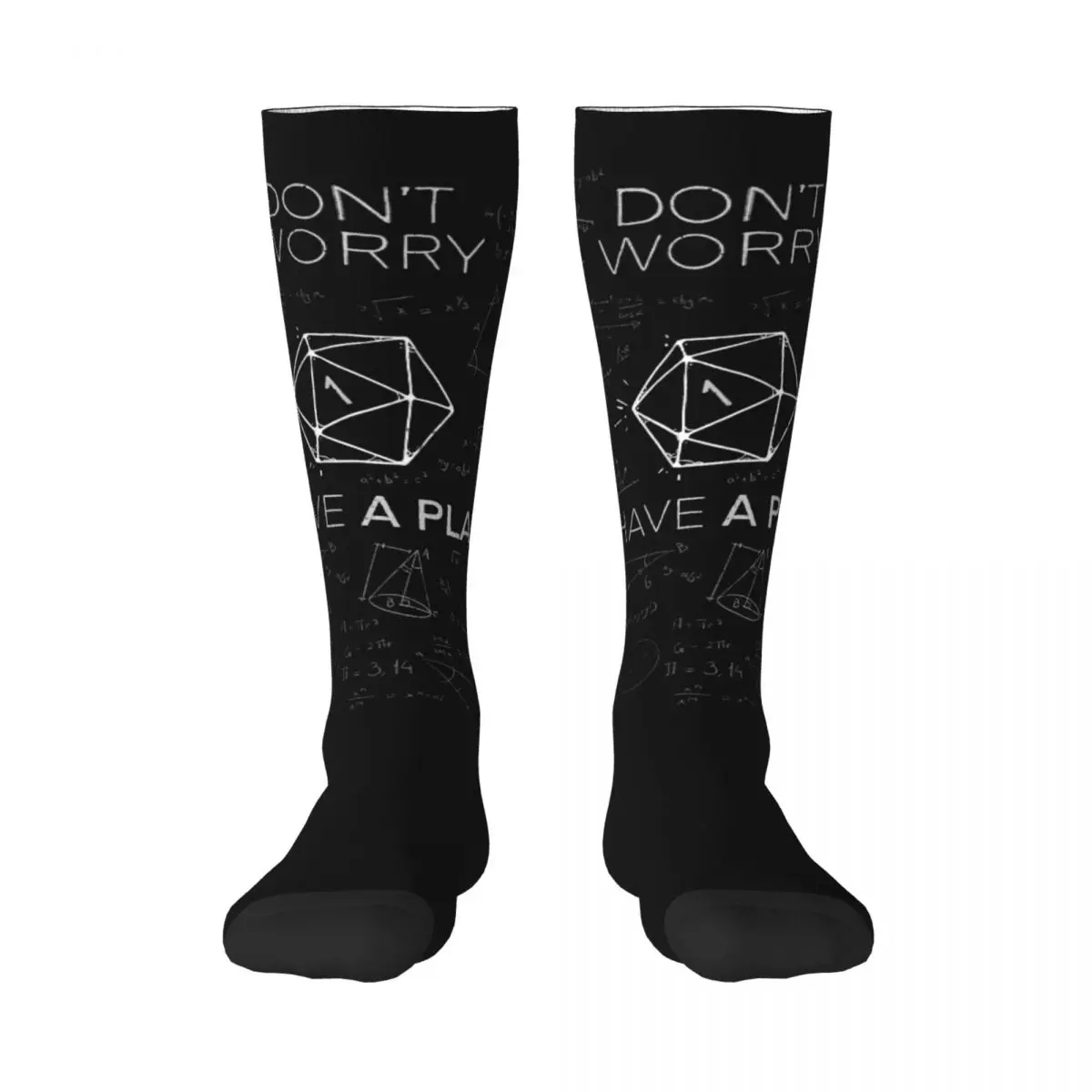 I Have A Plan Critical Fail DnD Science Adult Stockings premium Good breathability  Nerd Contrast color Cute style