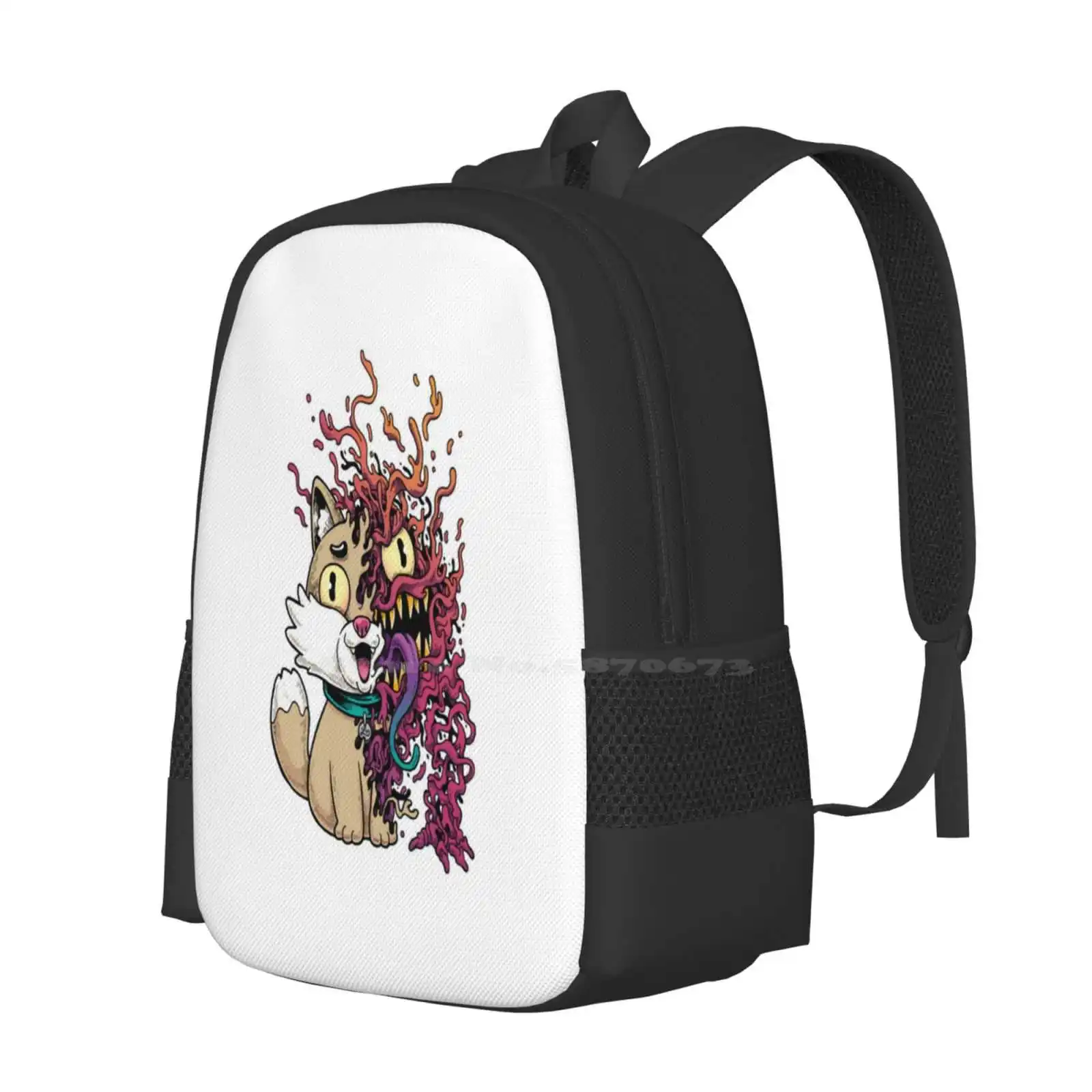 All Cats Are Aliens School Bags For Teenage Girls Laptop Travel Bags Cats Cartoon Alien Kitty Heyleight Leimelendresart