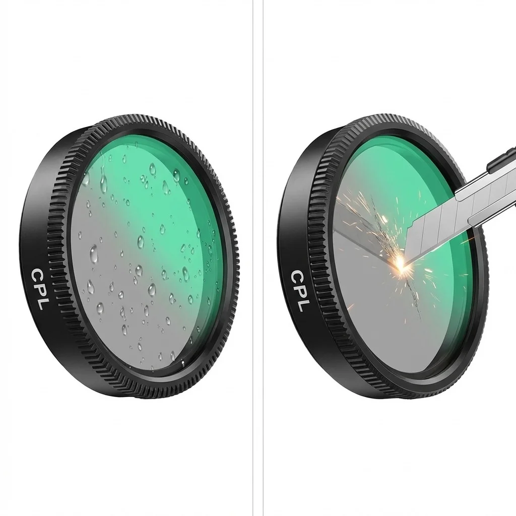 for AZDOME M500 4K CPL Filter HD Lens Dust Protection Anti Glare Reduce Glare Reflect