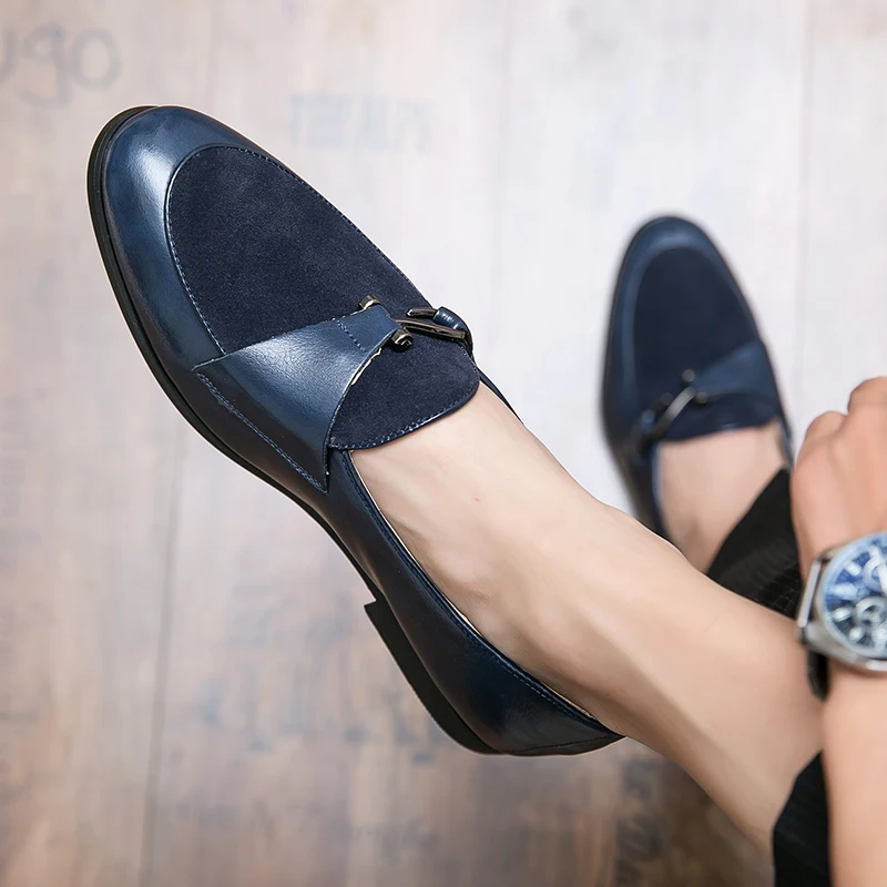 Men Business Loafers Luxurious Casual Comfortable Fashionable Small Leather Shoes Outdoor Travel Party Brand Shoes Size 38-48