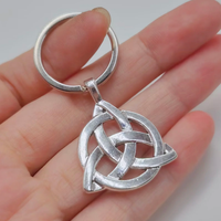 Triquetra key ring Witch Knot keychain key ring Witchcraft key chain Women bag decoration Good Luck Protection Amulet Jewelry