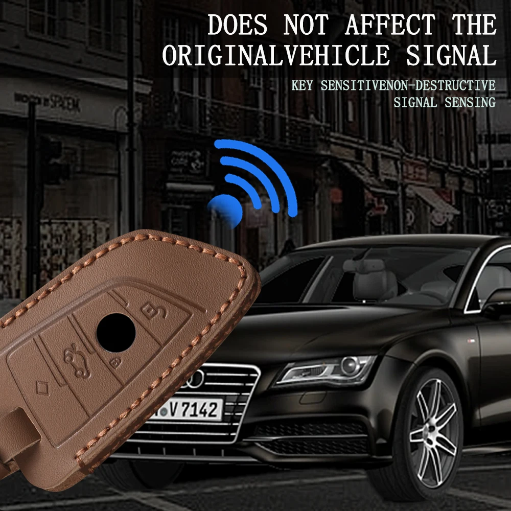 Car Remote Key Case Cover Shell for BMW X1 X3 X5 X6 X7 1 3 5 6 7 Series G20 G30 G11 F15 F16 G01 G02 F48 Accessories