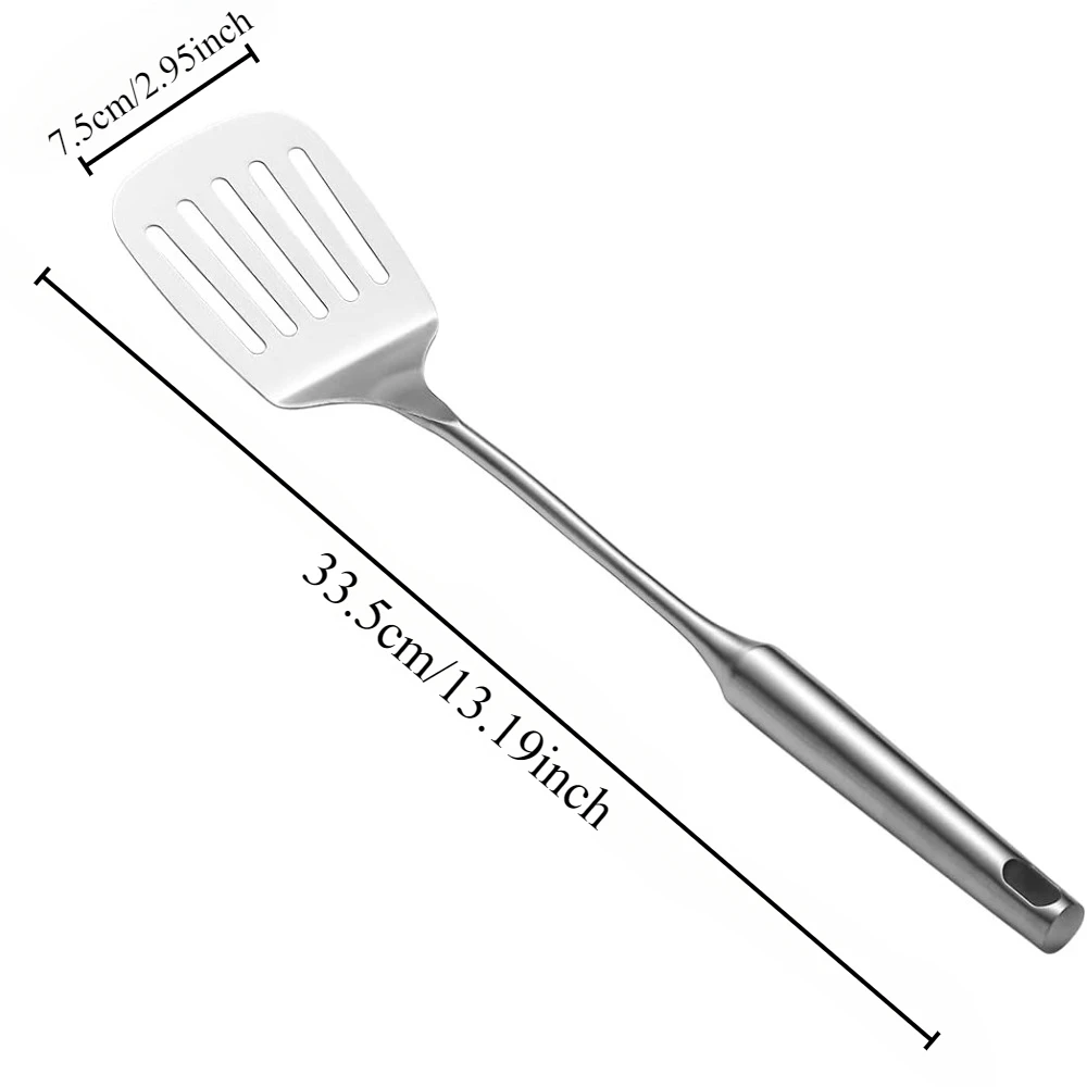 Stainless Steel Kitchen Shovel, Kitchen Spatula, Non Stick Cookware Can Be Cleaned in A Dishwasher, Easy To Clean Ideal Cookware