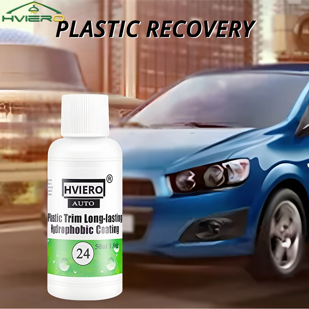 

20/100 мл автомобильное пластиковое покрытие для отделки, долговечный гидрофобный внешний восстановитель, старение пластмасс, черный яркий остаток грязи и воска