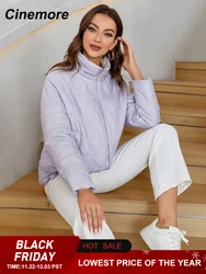 Casaco com capuz feminino, casaco quente curto, casaco acolchoado, roupa ao ar livre, moda, outono, 2023