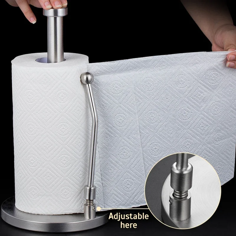 

Easy Tear Towel Rack Stainless Steel Paper Towe l Holder Holder Weighted Paper Towel Holder Upright Paper Towel Holders