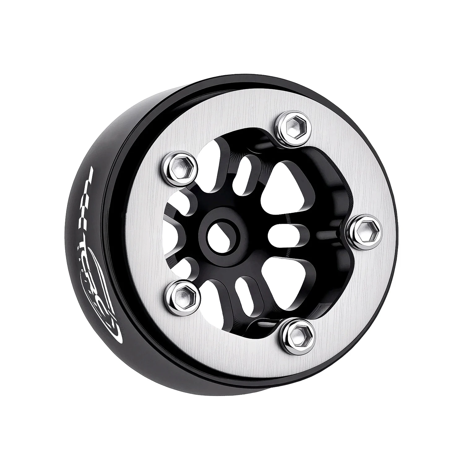 TCRC Deep Dish Grade 5 Titanium Wheel Face Aluminum 0.7inch Beadlock Wheels Hubs for 1/30 Axial SCX30 RC Crawler Car Upgrades
