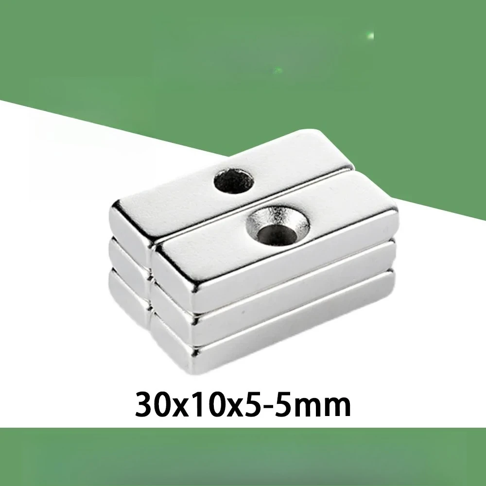 2-20PCS 30x10x5-5mm Super Strong Square Magnet 30x10x5-5mm for Home Refrigerators, Offices DIY 30x10x5-5mm