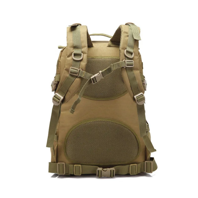 Tactical Outdoor Hiking Backpack Mens Waterproof Breathable High-capacity Bags Male Solid Color Wear-resistant Travel Backpacks