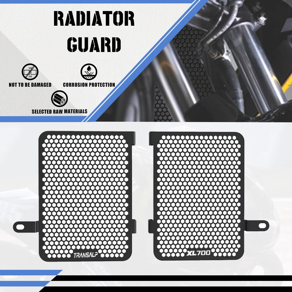 

Motorcycle For Honda XL 700V TRANSALP 2008-2022 2021 2020 2019 XL700V Transalp Radiator Grille Cover Guard Protection Protector