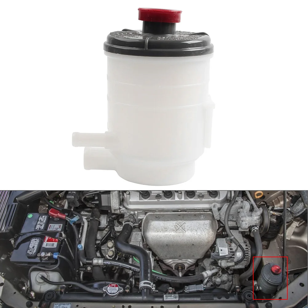 1Pc Car Power Steering Pump Reservoir Tank 53701S84A01 For Honda Accord 4Cyl 1998 1999 2000 2001 2002 ABS Plastic