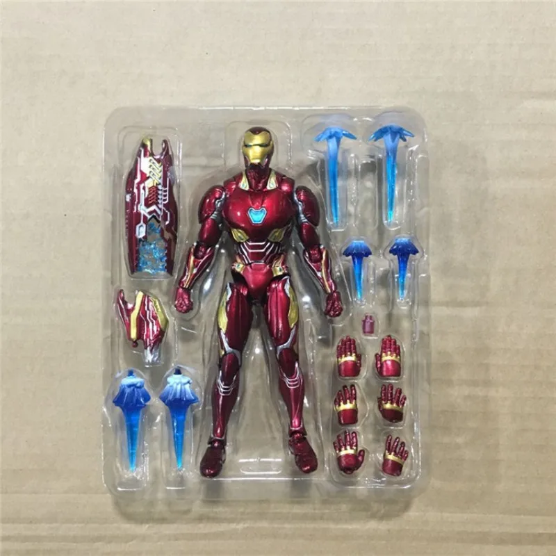 Marvel The Avengers Iron Man Deluxe Edition Body parts Movable Decorative Handmade model Children\'s Toy Gifts color box package