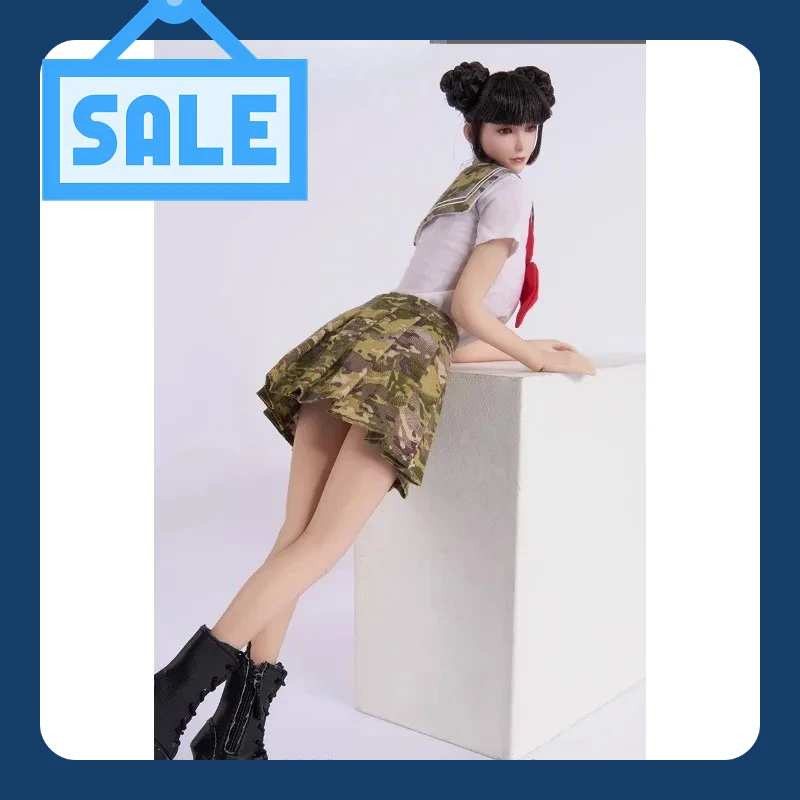 

TCT-030 TCT-031 1/6 Scale Female Soldier Student Uniform Top JK Skirt Clothes Model for 12inch BJD OBJ Action Figures Doll