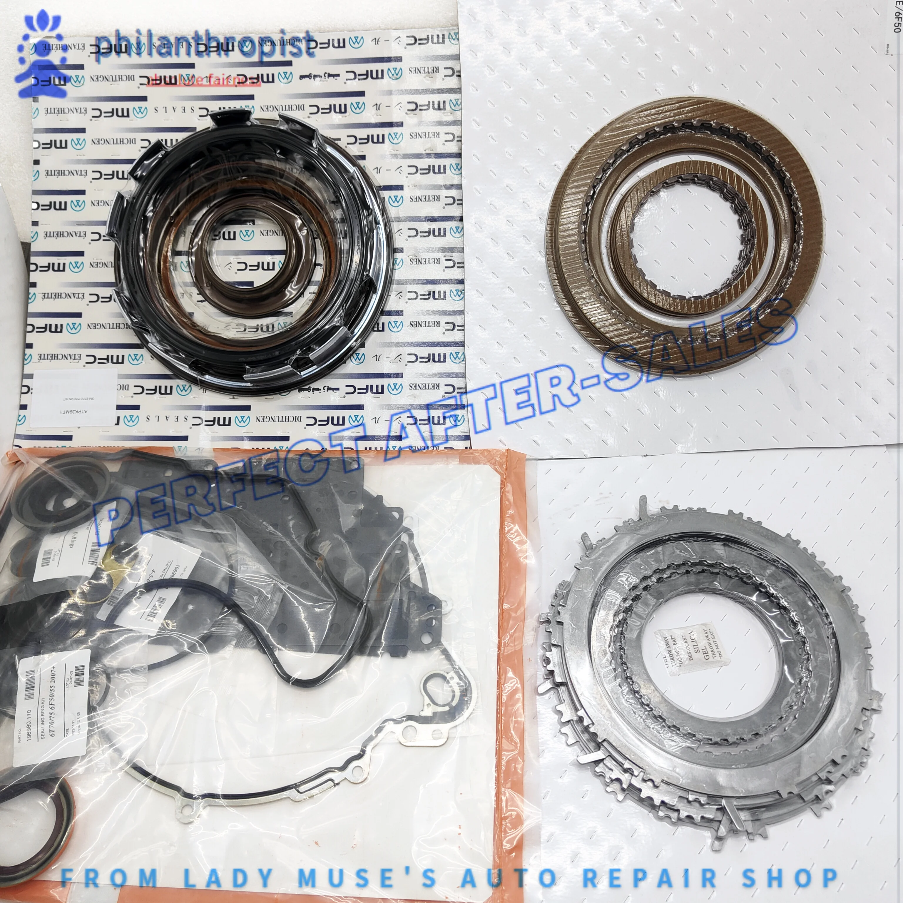 

Auto Transmission Repair Kit 6T70 6T75 Friction Steel Plates Piston Kit For Chevrolet Buick Cadillac