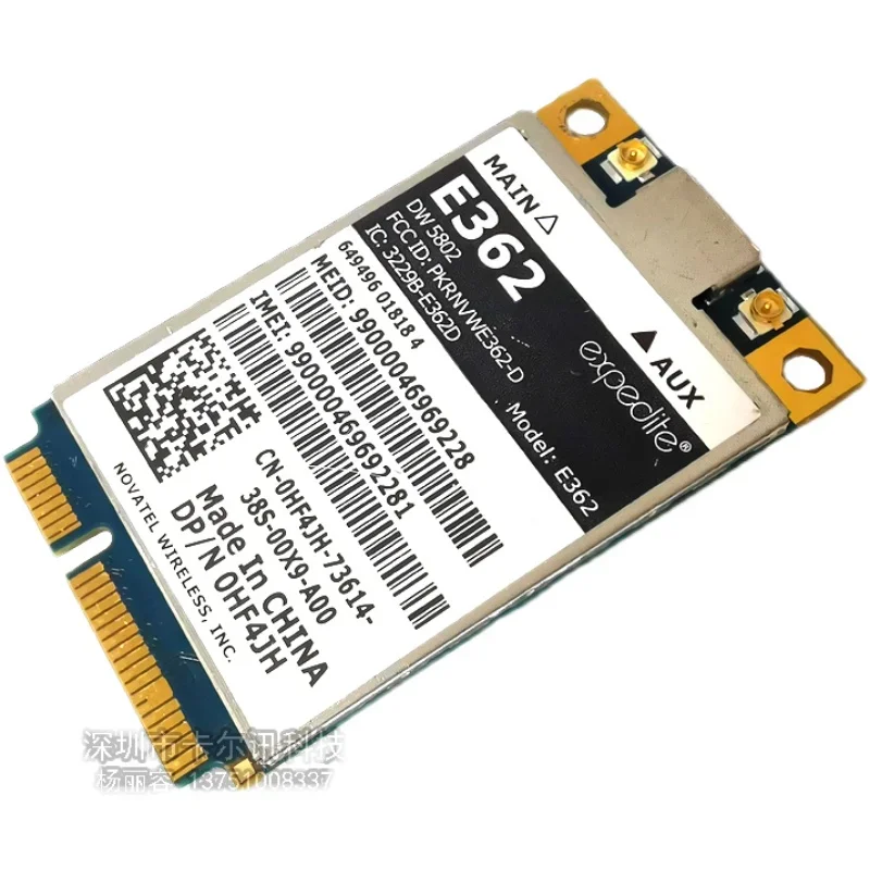 New Card  for Verizon HF4JH for Dell Wireless DW5802 3G 4G Card LTE/WWAN Mobile Broadband E362 4G CARD