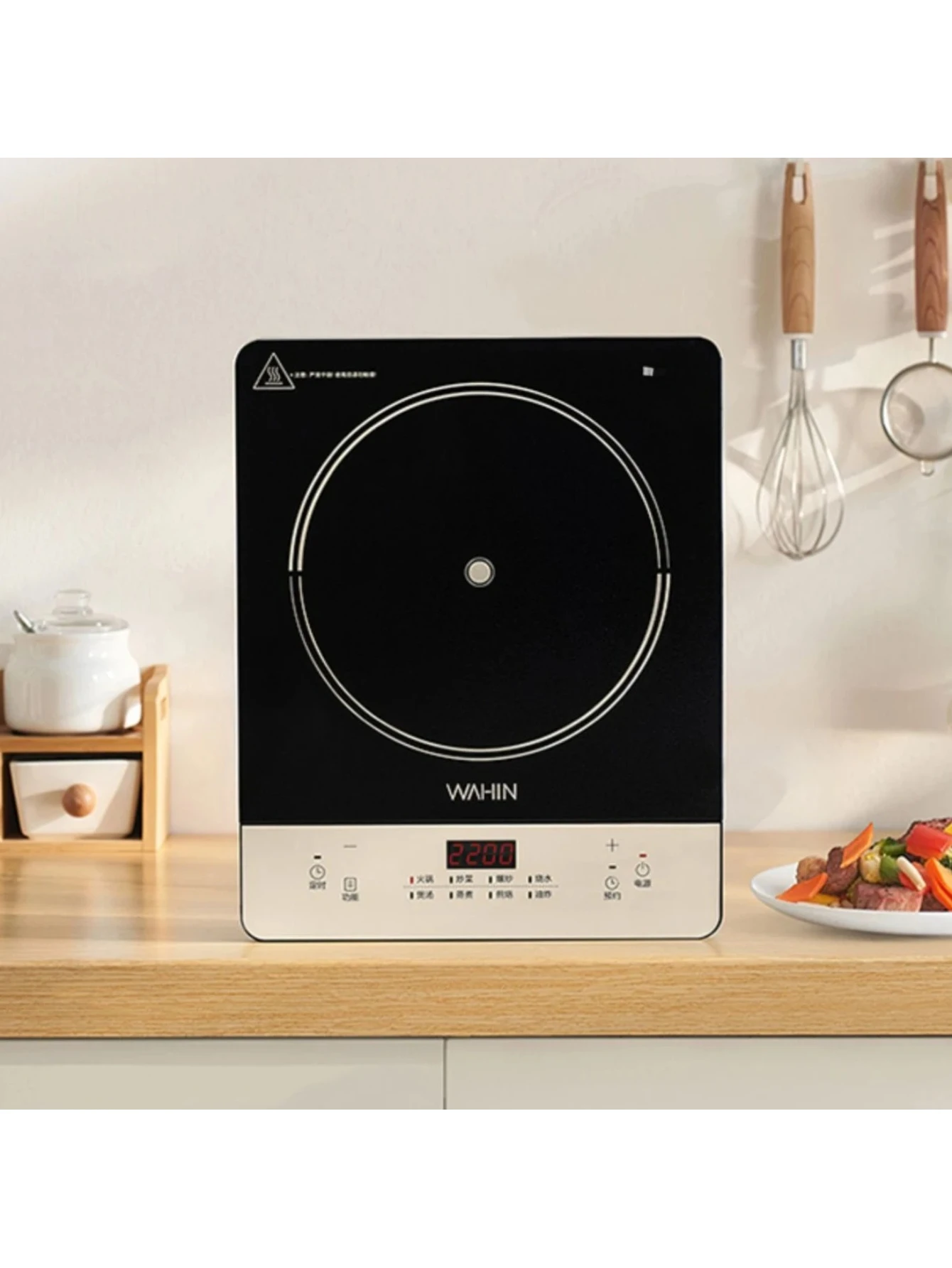 High-power induction cooker for stir-frying with strong heat for home use, multifunctional induction stove