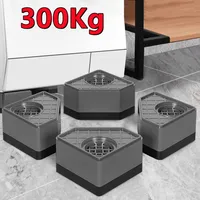 Almohadillas antivibración reforzadas para lavadora, alfombrilla de goma para pies y piernas, soporte silencioso para muebles, 4 Uds.