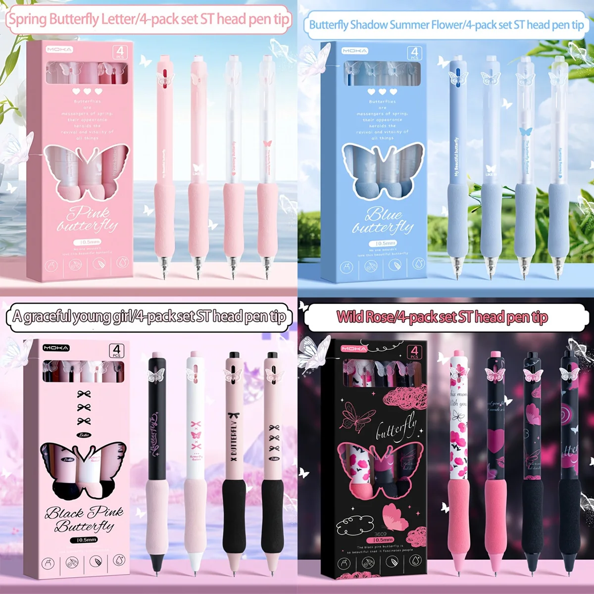 

Выдвижная ручка с тонкими чернилами толщиной 0,5 мм, быстросохнущая гелевая технология, мягкая губчатая ручка, удобная ручка, идеально подходит для студентов и офисов.