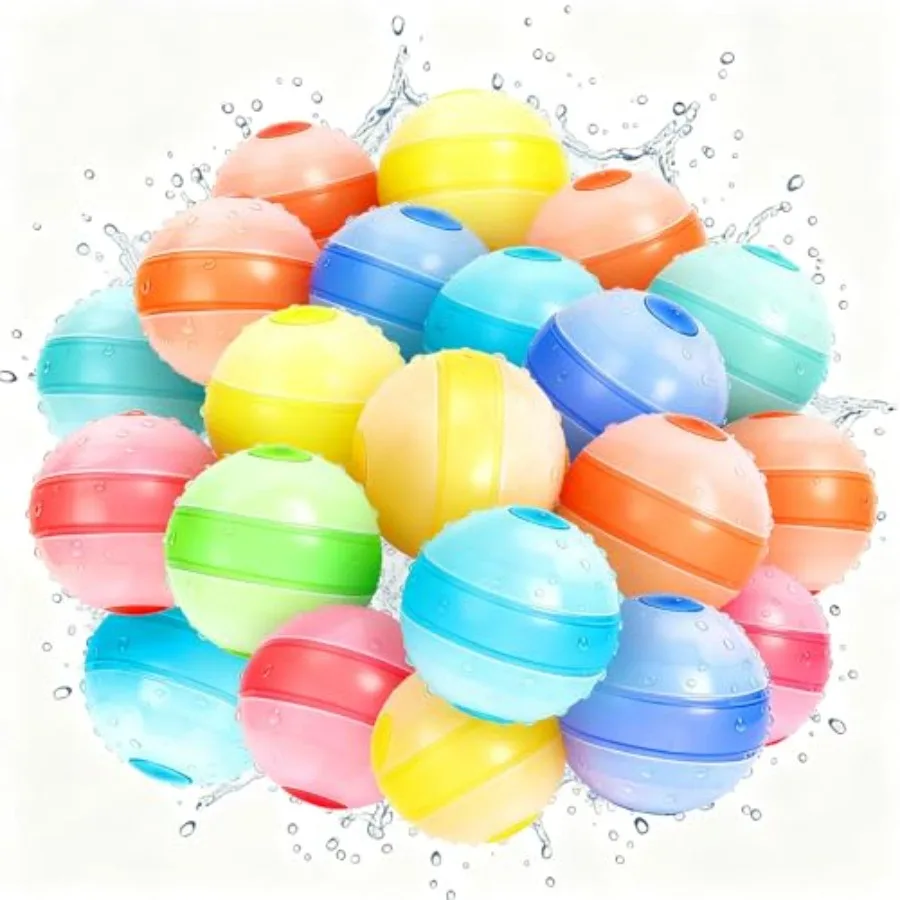 Pack Selfsealing Refillable Balloon Quick Fill, No Magnets Self-filling Water Balls, Eco-Friendly Outdoor Summer Pool Toys for
