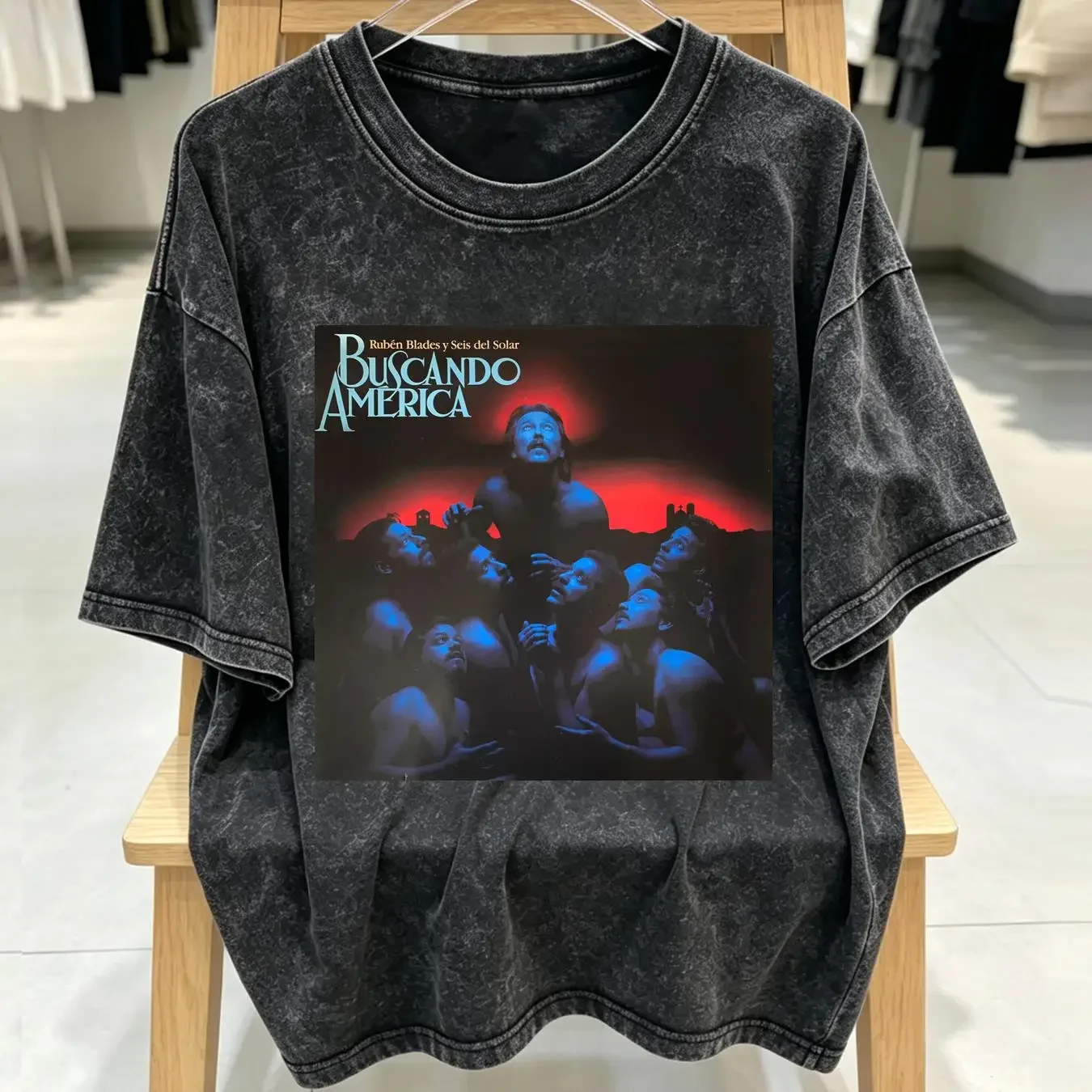 washed T Shirt Buscando América Rubén Blades Ohio Players Robert Ward Walter Morrison vintage Washed homme