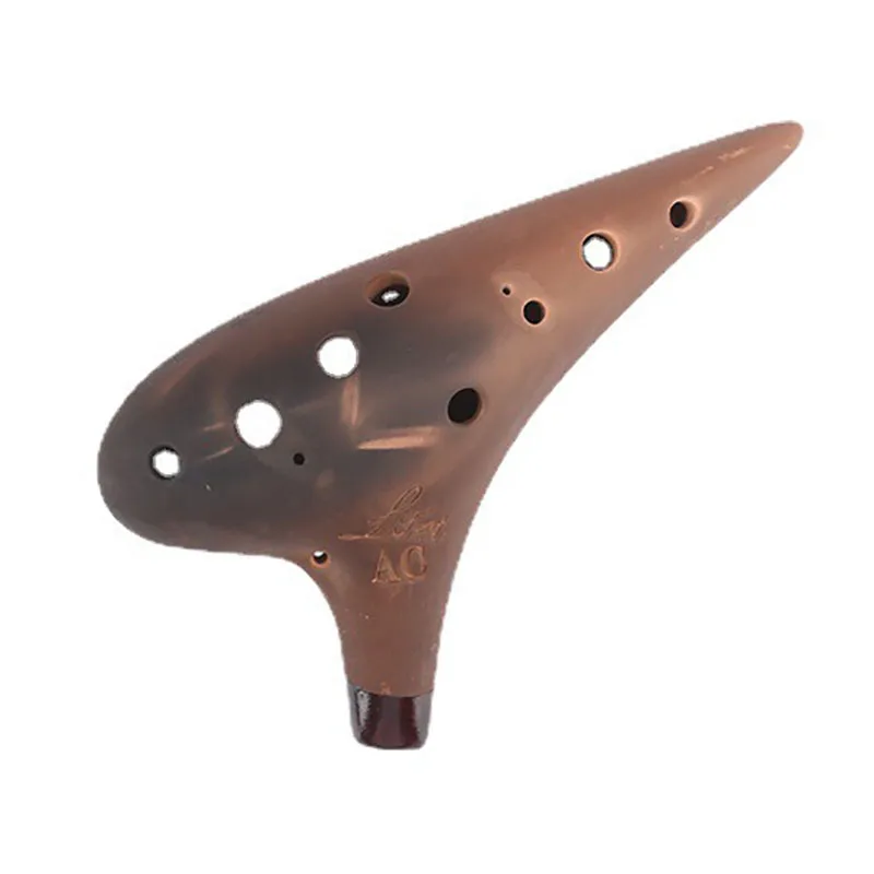 Ocarina de cerámica de tono Alto, accesorios de instrumentación Musical profesional, 12 agujeros, AC Legend, Tapion