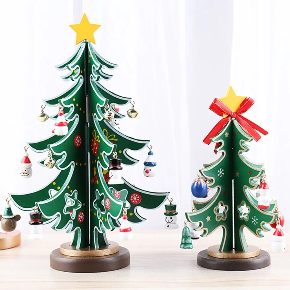 

Handmade DIY Christmas Tree Decorations Santa Claus Mini Window Display Ornament Snowman Christmas Supplies Gift