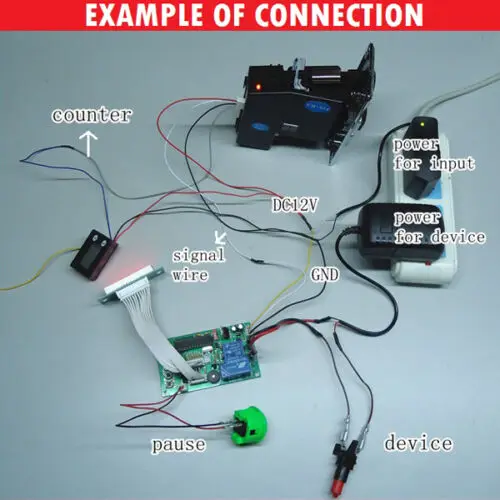 إعادة تعيين 8 أرقام صف مزدوج عرض الإلكترونية LCD عملة عداد متر ل ممر فتحة آلة الملحقات 12 فولت 100 مرة/الثانية