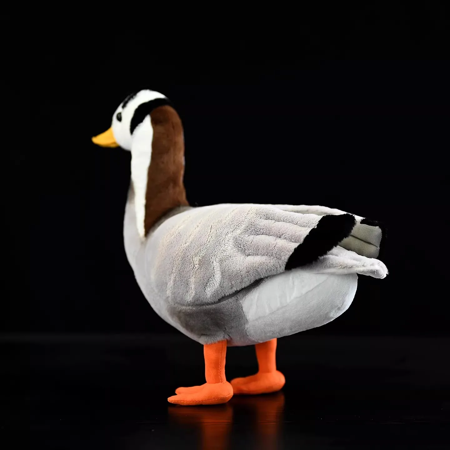 Simulated Animal Ruddy Shelduck Orange Duck Bar Headed Goose Wild Nature Zoo Model Plush Toy Stuffed Doll Girl Boy Friend Gift