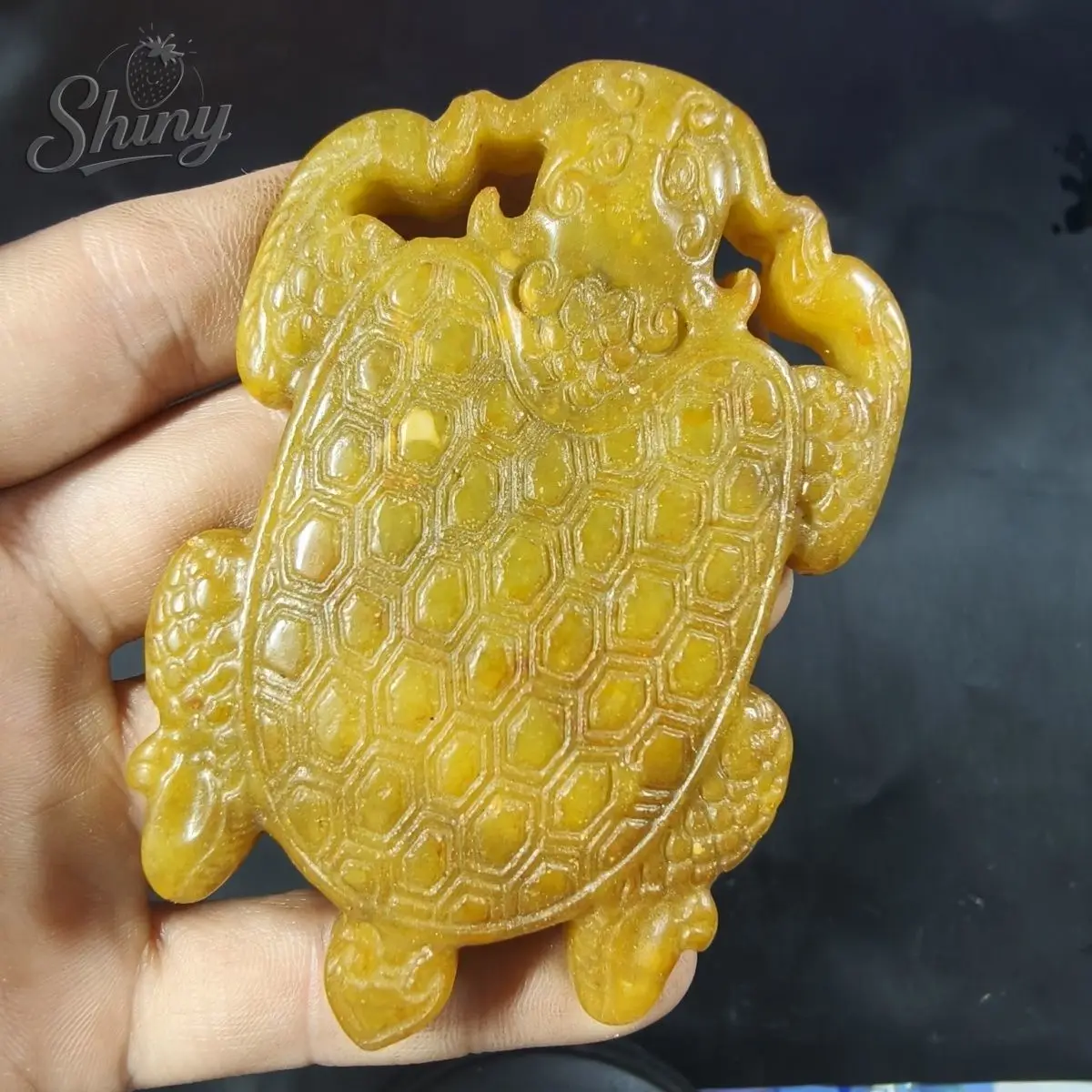 

Antique China Natural Old Jade Dragon Turtle Statue Hand Carved Dragon Pendant Home Decoration Accessories