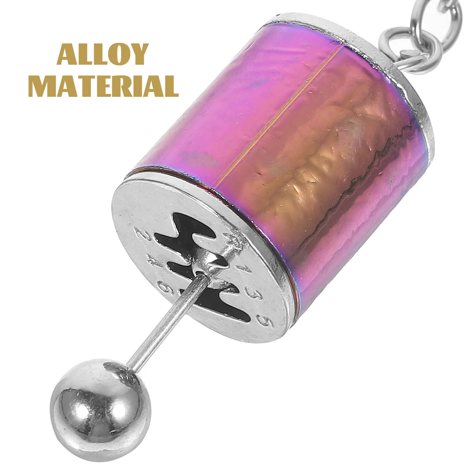 Fidget Gear Shifter Keychain 6-Speed Manual Transmission Alloy Key Chain for Car Keys Men Wallet Chain Smooth Shifting Key Ring