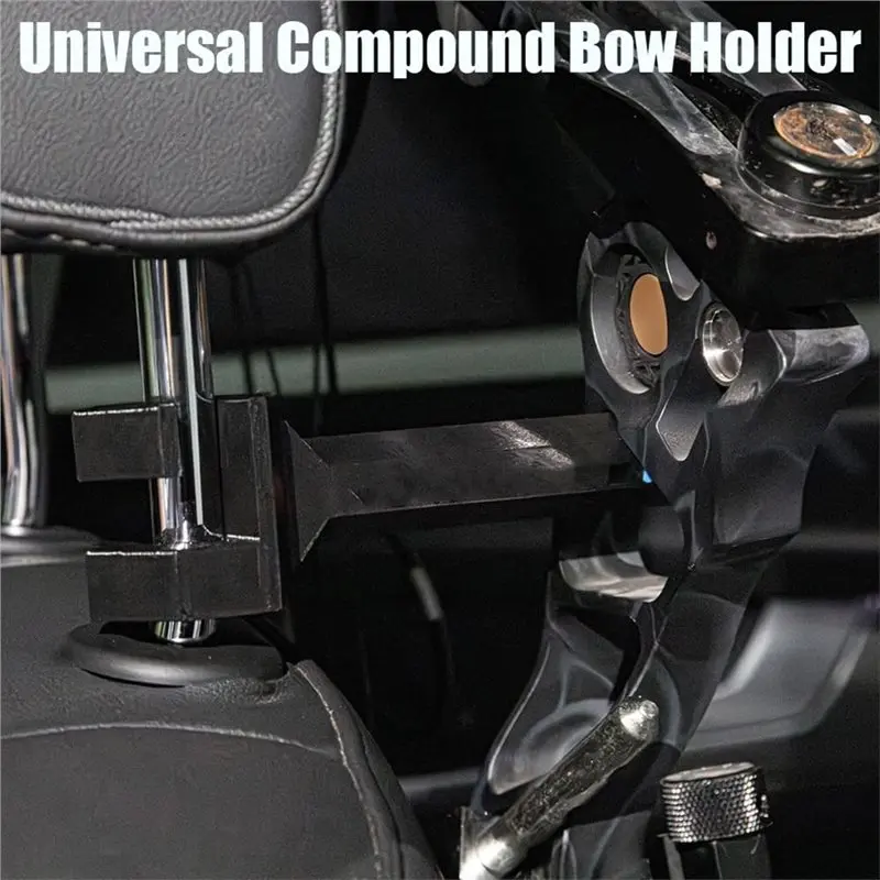 RTENTE-Universal Compound Bow Holder For Truck Headrests Bow Hanger For Secure Storage And Hunting Transport Of Compound Bows