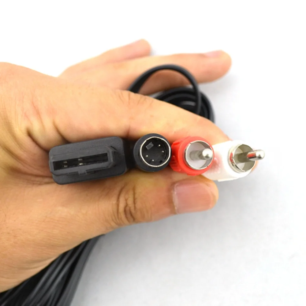 

for N64 NGC SNES AV Cable for Nintendo GAMECUBE Audio Video Wire for Super Nintendoo Enterainment System S-Video Line Extender