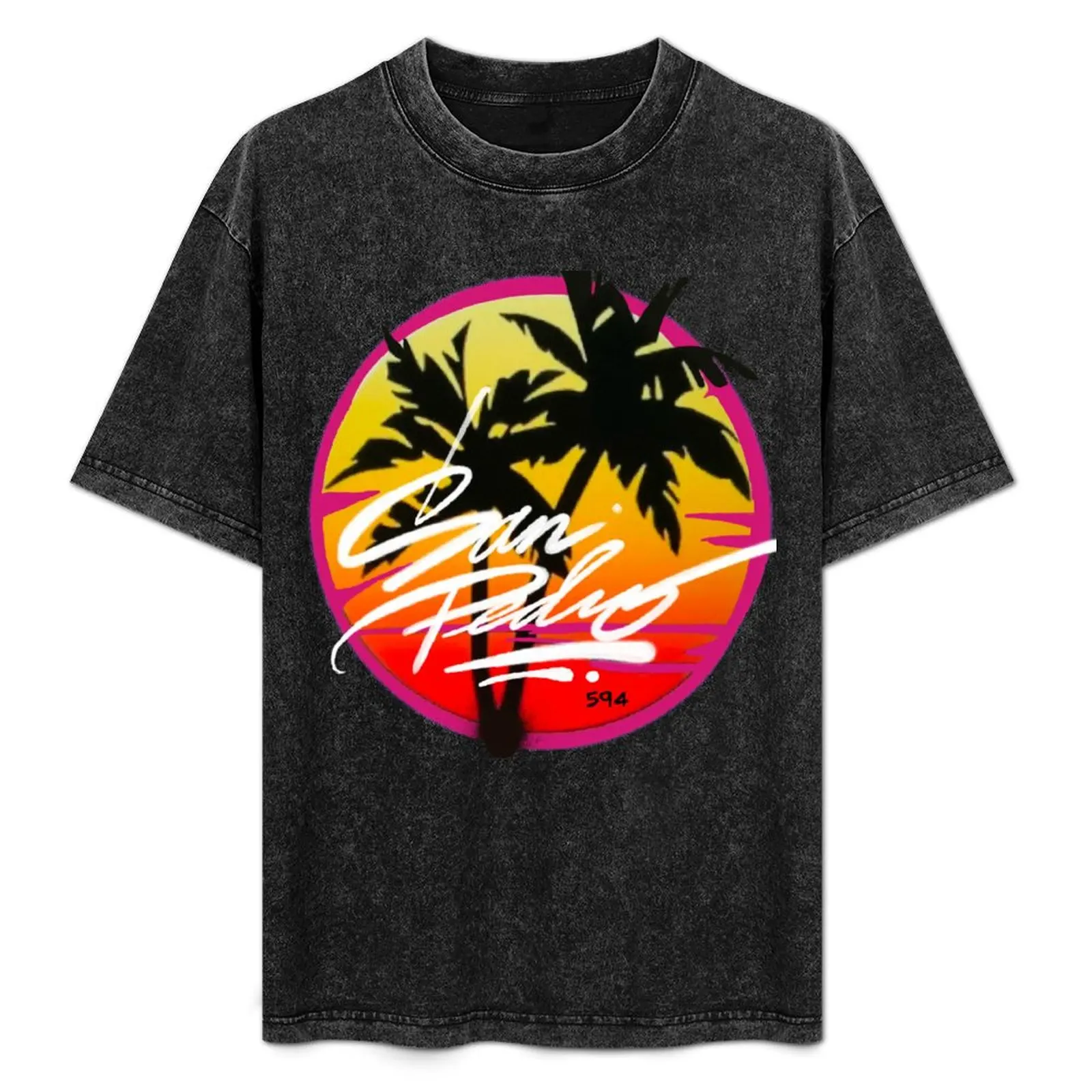 

San Pedro front side on shirts T-Shirt Graphic Print Short Sleeve T-Shirt