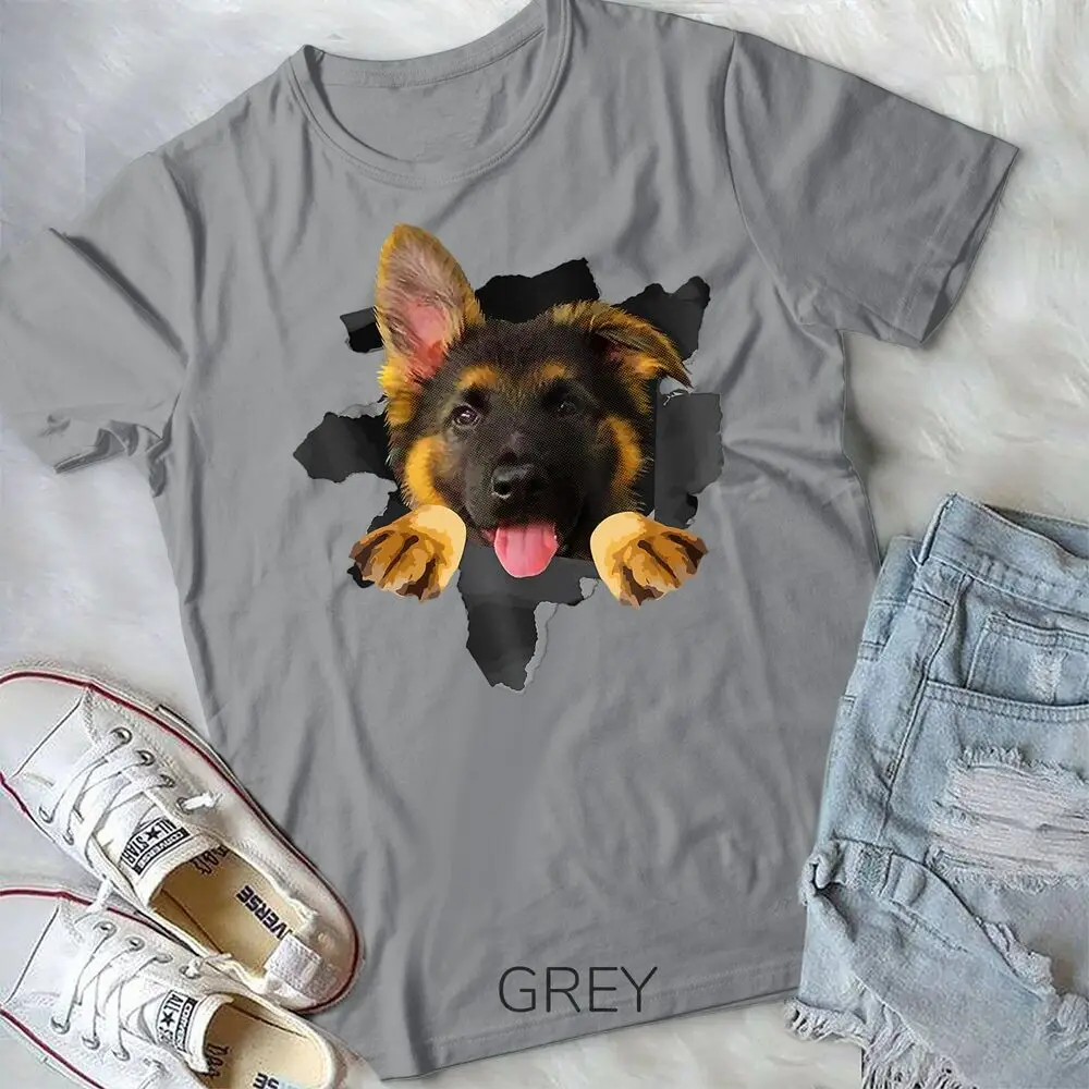 

Dog Lovers Gifts For Women Men Funny German Shepherd Puppy Unisex T-shirt Men's and women's T-shirts