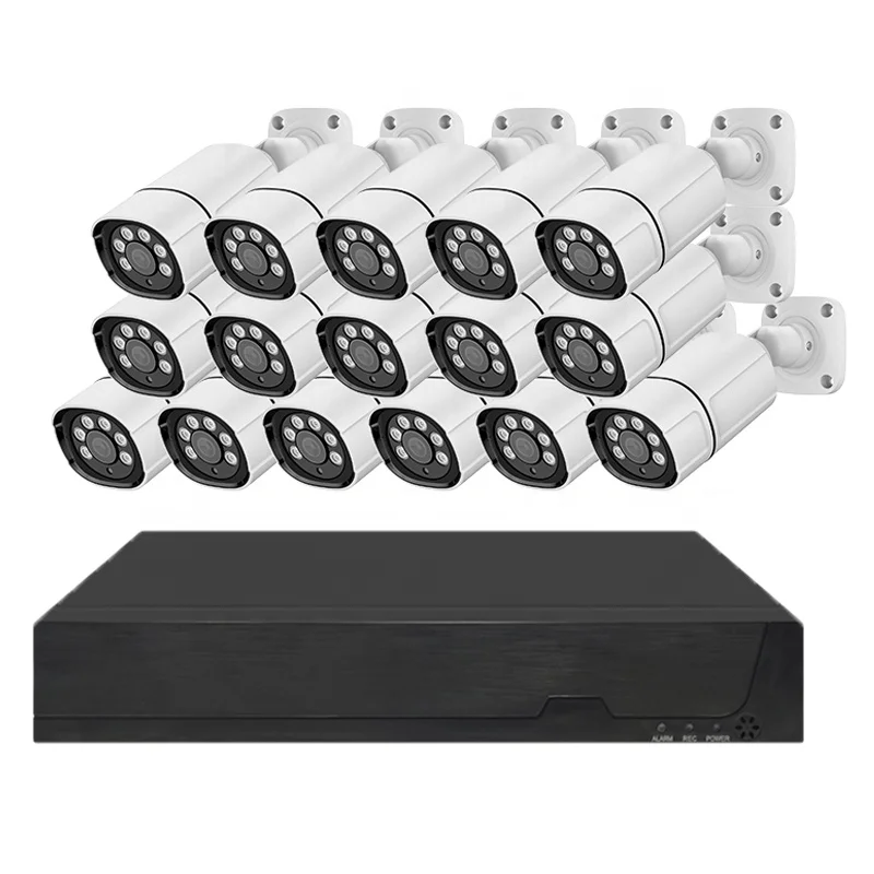 

Fuvision Outdoor Bullet Wire POE Cctv Systems Kit 4mp Ip Poe Smart Home Video Camera Security Cam Set Surveillance System