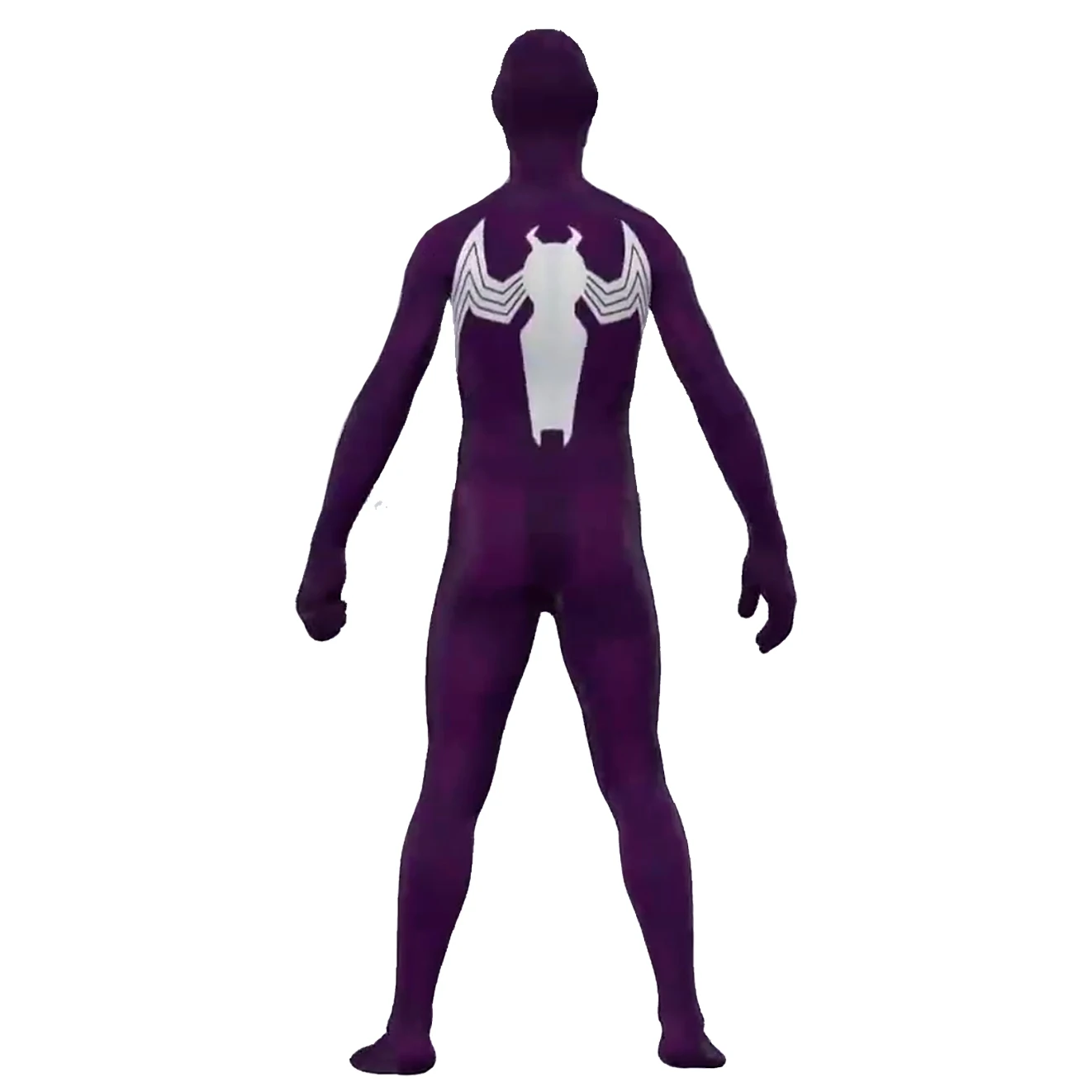 보라색 독 Symbiote 스파이더 맨 코스프레 종합 보라색 의상 3D 인쇄 스판덱스 ZentaiSuits 바디 슈트 할로윈 의상 성인