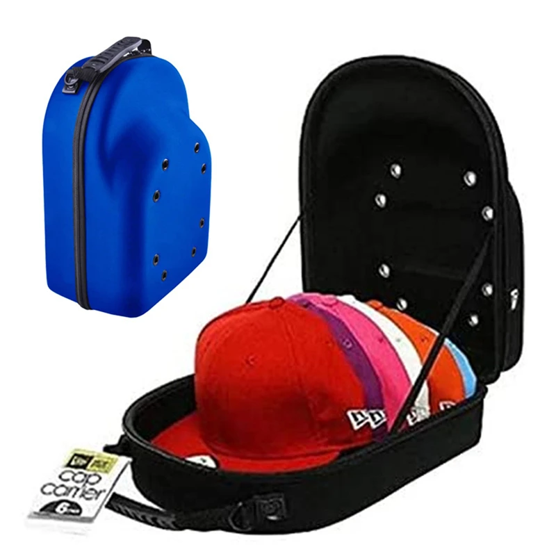 1pc Portable Outdoor Travel Hat Carrier Case Cap Storage Hard Shell Hat Protective Box Hat Travel Case Baseball Cap Carrying Bag